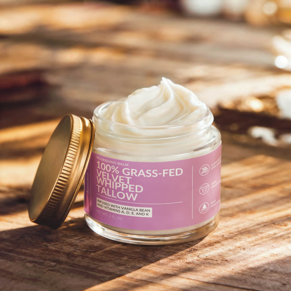 Whipped Grass-Fed Tallow Balm with Vanilla Bean