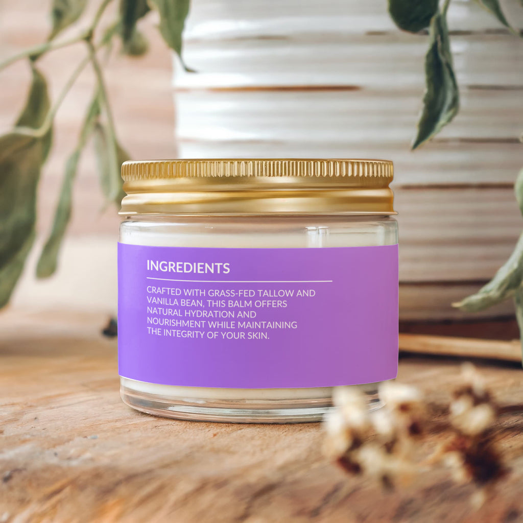 Whipped Grass-Fed Tallow Balm with Vanilla Bean