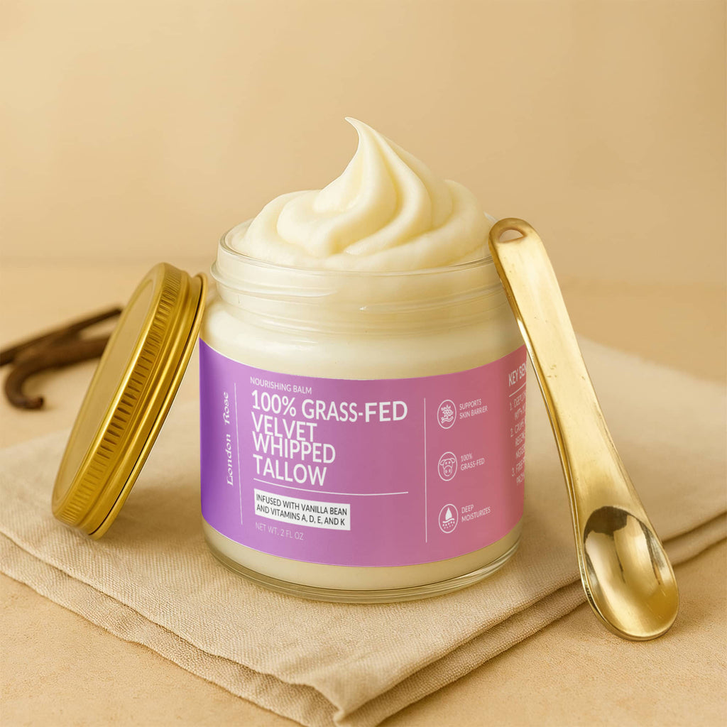 Whipped Grass-Fed Tallow Balm with Vanilla Bean