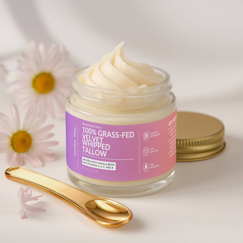 Whipped Grass-Fed Tallow Balm with Vanilla Bean