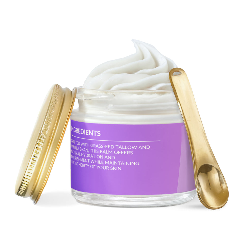 Whipped Grass-Fed Tallow Balm with Vanilla Bean