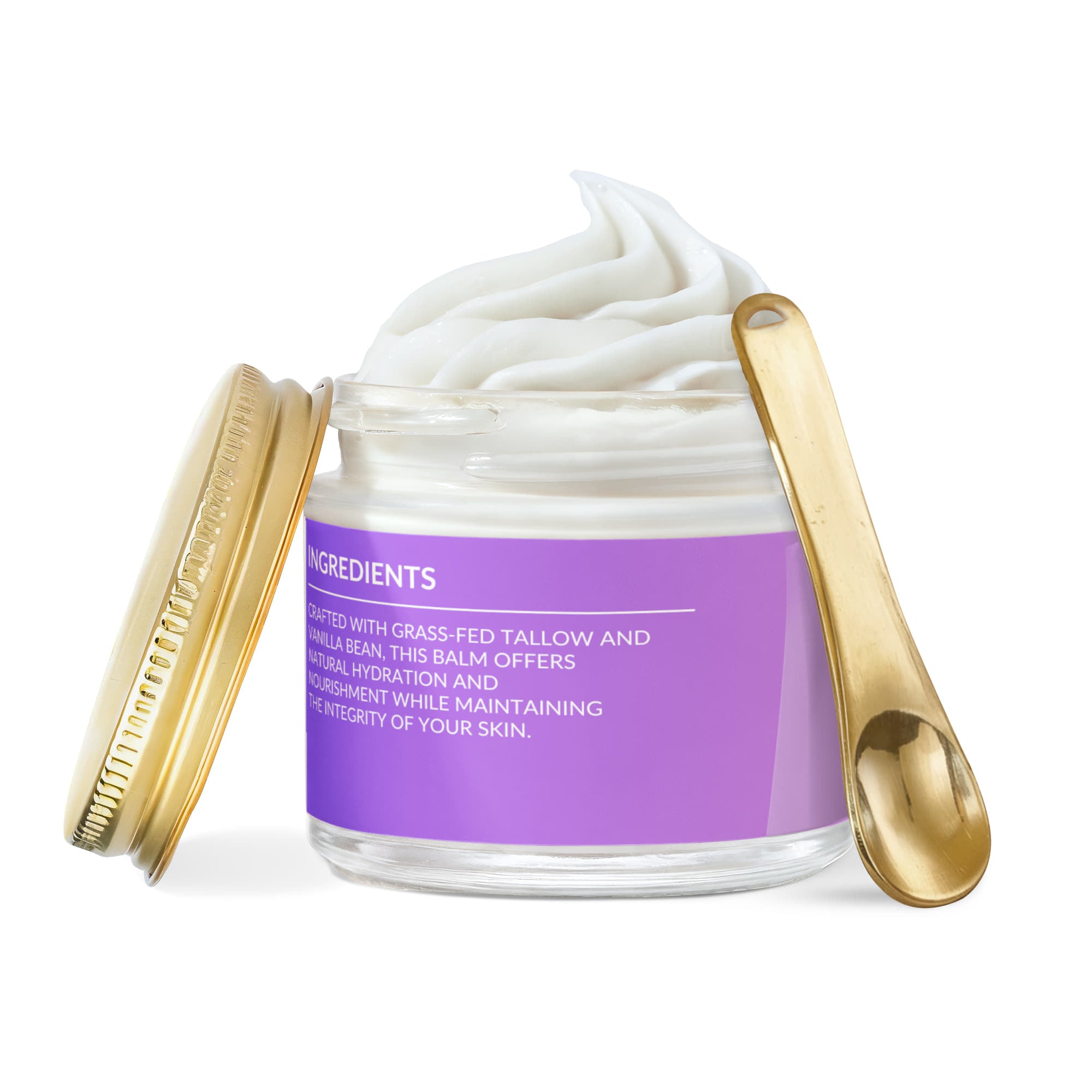 Whipped Grass-Fed Tallow Balm with Vanilla Bean